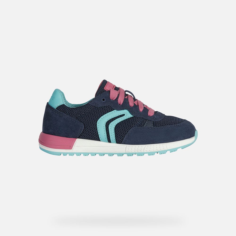 Geox Sneakers Navy/Pink Alben - Geox Girls Shoes - FQERBO265